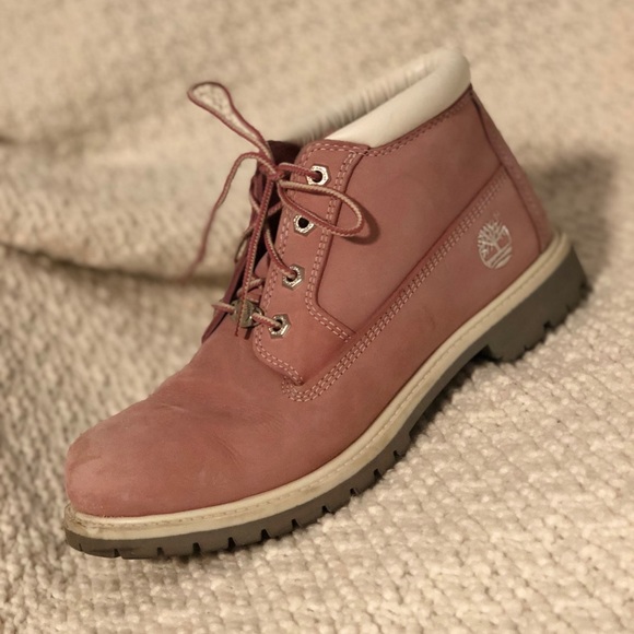 Timberland baby pink boots - Picture 2 of 4